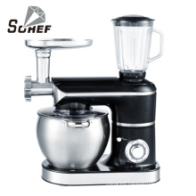 New design 3 in 1 egg beater electric food blender mixer top chef stand mixer for family bake